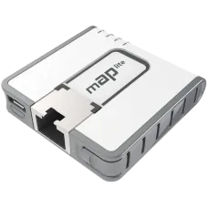 Точка доступу MikroTik mAP lite (RBmAPL-2nD) 2.4 GHz для бездротового зв'язку з підтримкою стандарту 802.11 b/g/n, надійна для використання в умовах -30°C.. +70°C