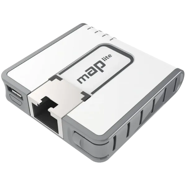 Точка доступу MikroTik mAP lite (RBmAPL-2nD) 2.4 GHz для бездротового зв'язку з підтримкою стандарту 802.11 b/g/n, надійна для використання в умовах -30°C.. +70°C Точка доступу MikroTik mAP lite (RBmAPL-2nD) 2.4 GHz для бездротового зв'язку з підтримкою стандарту 802.11 b/g/n, надійна для використання в умовах -30°C.. +70°C