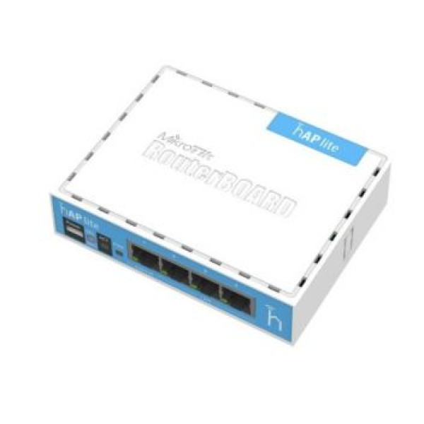 Маршрутизатор 4-портовый MikroTik hAP lite (RB941-2nD) Wi-Fi точка доступа для домашнего использования 2,4 ГГц, 650 МГц, 32 Мб RAM Маршрутизатор 4-портовый MikroTik hAP lite (RB941-2nD) Wi-Fi точка доступа для домашнего использования 2,4 ГГц, 650 МГц, 32 Мб RAM