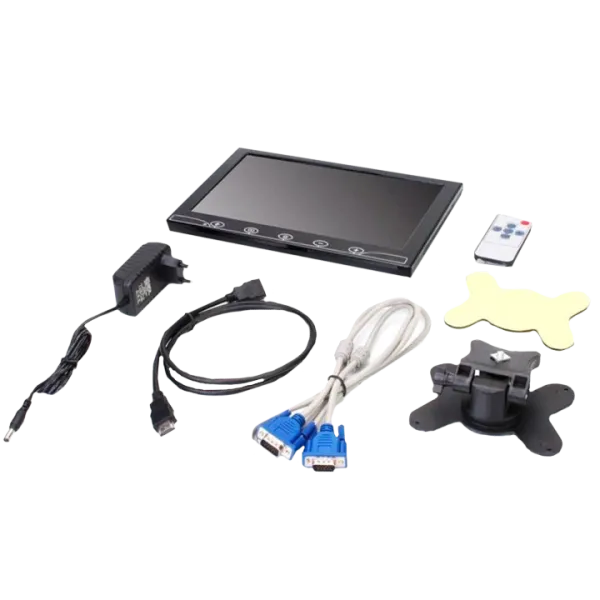 Автомобільний РК-монітор 10.1" (AV + VGA + HDMI + BNC)
