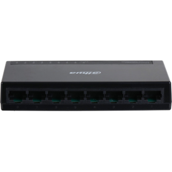 Комутатор Dahua DH-PFS3008-8GT-L 8 портів Ethernet 10/100 Мбіт/1000 Мбіт/сек, BOX Q20 Комутатор Dahua DH-PFS3008-8GT-L 8 портів Ethernet 10/100 Мбіт/1000 Мбіт/сек, BOX Q20