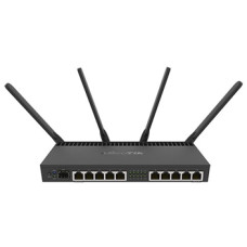 Wi-Fi роутер MikroTik RB4011iGS+5HacQ2HnD-IN SFP для потужного бездротового з'єднання з процесором 1.4 ГГц, 1ГБ ОЗУ, до 3% знижки з промокодом MTKPLUS3 до 05.09