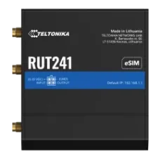 Промисловий стільниковий маршрутизатор Teltonika RUT241 з 4G LTE, Wi-Fi, eSIM для надійного підключення обладнання та віддаленого моніторингу