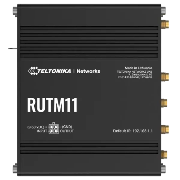 Промисловий маршрутизатор Teltonika RUTM11 Wi-Fi 5 Промисловий маршрутизатор Teltonika RUTM11 Wi-Fi 5