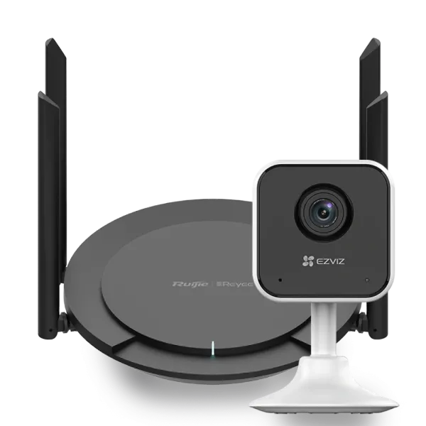 Комплект IP камеры Ezviz CS-H1C (1080P) и маршрутизатора Reyee RG-EW300 PRO для видеонаблюдения с мощным сигналом и облачным управлением Комплект IP камеры Ezviz CS-H1C (1080P) и маршрутизатора Reyee RG-EW300 PRO для видеонаблюдения с мощным сигналом и облачным управлением