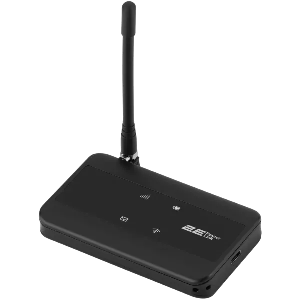 Мобільний маршрутизатор 2E PowerLink (MiFi-2) LTE Wi-Fi4 1xType-C 1xCRC9 2100мА•год