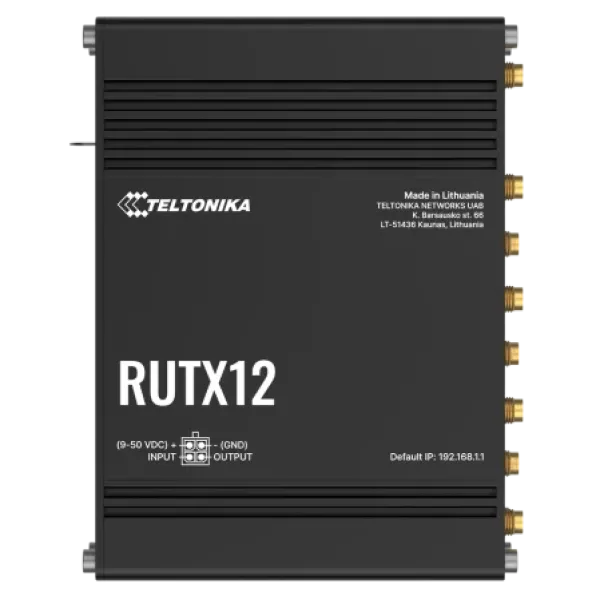 Промисловий стільниковий маршрутизатор Teltonika RUTX12 Промисловий стільниковий маршрутизатор Teltonika RUTX12
