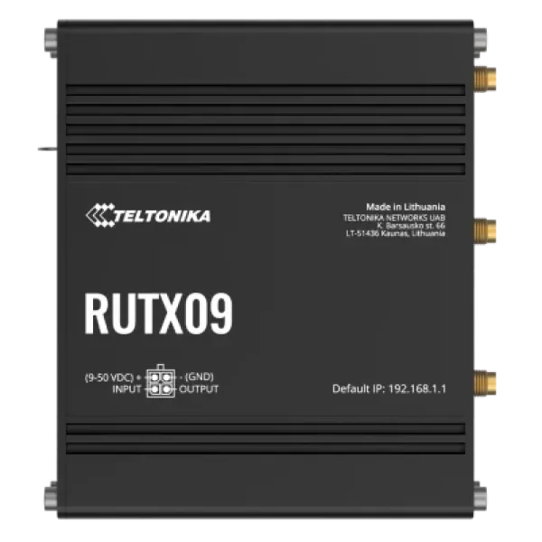 Промисловий стільниковий маршрутизатор Teltonika RUTX09 IoT з 4G LTE, Wi-Fi Промисловий стільниковий маршрутизатор Teltonika RUTX09 IoT з 4G LTE, Wi-Fi