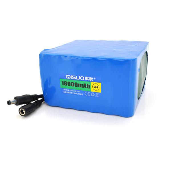 Акумуляторна батарея 24V 18A Li-ion 18650 для електромобілів та енергетичних систем, DC5.5x2.1, розміри 120x110x67 mm Акумуляторна батарея 24V 18A Li-ion 18650 для електромобілів та енергетичних систем, DC5.5x2.1, розміри 120x110x67 mm