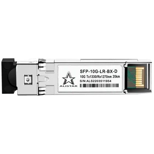 Модуль ALISTAR SFP-10G-LR-BX-D SFP+ 10G BASE-BX 1SM WDM LC 20KM TX1330/RX1270nm DOM Модуль ALISTAR SFP-10G-LR-BX-D SFP+ 10G BASE-BX 1SM WDM LC 20KM TX1330/RX1270nm DOM