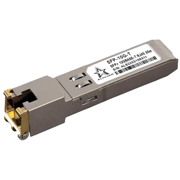 Модуль ALISTAR SFP-10G-T SFP+ 10G BASE-T RJ45 30M Модуль ALISTAR SFP-10G-T SFP+ 10G BASE-T RJ45 30M
