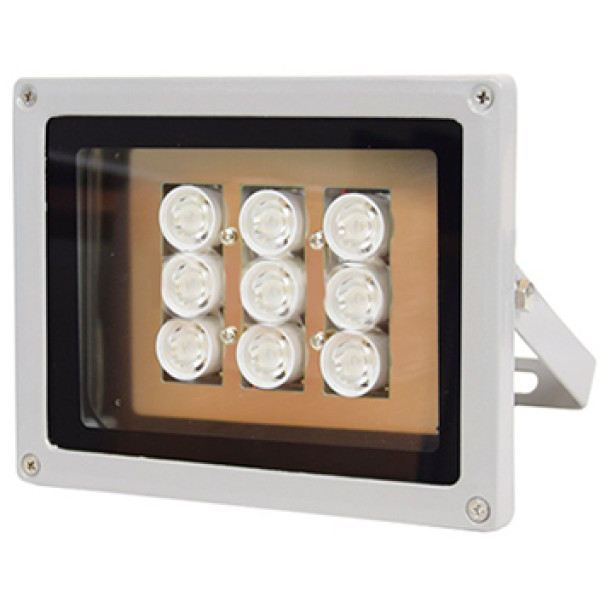 Інфрачервоний прожектор Lightwell LW9-100IR45-220 100м для нічного відеоспостереження, кут підсвічування 45°, хвильова довжина 850 нм, 9 ІЧ-діодів, AC 220V Інфрачервоний прожектор Lightwell LW9-100IR45-220 100м для нічного відеоспостереження, кут підсвічування 45°, хвильова довжина 850 нм, 9 ІЧ-діодів, AC 220V