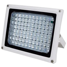 Інфрачервоний прожектор Lightwell LW96-100IR60-220 для відеоспостереження з дальністю 100м, кутом 30°, автоматичним увімкненням, білий, IP66