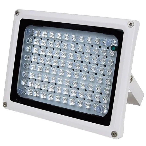 Інфрачервоний прожектор Lightwell LW96-100IR60-220 для відеоспостереження з дальністю 100м, кутом 30°, автоматичним увімкненням, білий, IP66 Інфрачервоний прожектор Lightwell LW96-100IR60-220 для відеоспостереження з дальністю 100м, кутом 30°, автоматичним увімкненням, білий, IP66