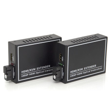 Одноканальний активний подовжувач HDMI сигналу по оптоволоконному кабелю USB. Дальність передачі: до 20 км, 1080P Одноканальний активний подовжувач HDMI сигналу по оптоволоконному кабелю USB. Дальність передачі: до 20 км, 1080P