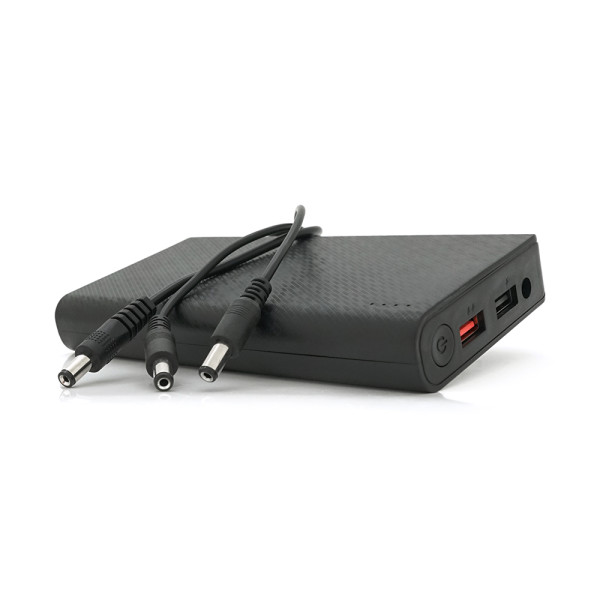 Портативний power bank 18W для роутерів, блок живлення 14000mAh, USB 5V/2A, DC 9V/2.7A 12V/1.5A, чорний Портативний power bank 18W для роутерів, блок живлення 14000mAh, USB 5V/2A, DC 9V/2.7A 12V/1.5A, чорний