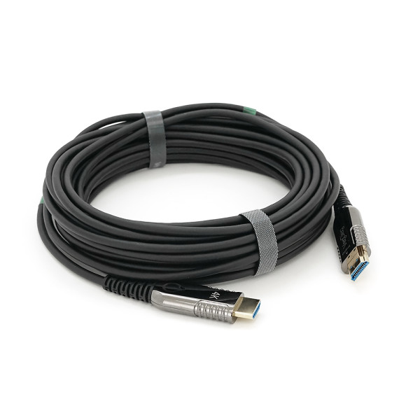 Кабель VEGGIEG V-H707 HDMI-HDMI 4K/60Hz 3840*2160.3D,HDR, ARC, Optical Fiber Cable, 10.0m, 19+1Wire, 18gbps, Black-Metal, Box Кабель VEGGIEG V-H707 HDMI-HDMI 4K/60Hz 3840*2160.3D,HDR, ARC, Optical Fiber Cable, 10.0m, 19+1Wire, 18gbps, Black-Metal, Box