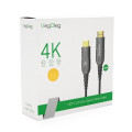 Кабель VEGGIEG V-H707 HDMI-HDMI 4K/60Hz 3840*2160.3D,HDR, ARC, Optical Fiber Cable, 10.0m, 19+1Wire, 18gbps, Black-Metal, Box Кабель VEGGIEG V-H707 HDMI-HDMI 4K/60Hz 3840*2160.3D,HDR, ARC, Optical Fiber Cable, 10.0m, 19+1Wire, 18gbps, Black-Metal, Box