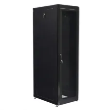Шафа 19" 42U, 610х865 мм (Ш*Г), посилена, перфоровані двері (66%), чорна UA-MGSE4268MPB