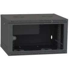 Шкаф телекоммуникационный дверь стекло (чёрный) IPCOM 6U 600x600 Шкаф телекоммуникационный дверь стекло (чёрный) IPCOM 6U 600x600