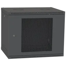 Шафа телекомунікаційна двері перф(чорна) IPCOM 12U 600x450