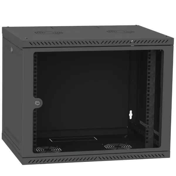Шкаф телекоммуникационный дверь стекло (черный) IPCOM 12U 600x600 Шкаф телекоммуникационный дверь стекло (черный) IPCOM 12U 600x600
