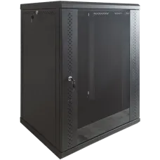 Шкаф EServer 15U 600х500х773 стекло, черный