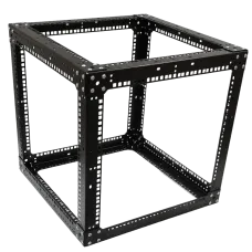 Стойка-кронштейн 19" для установки оборудования 9U Cube CMS UA-OFLC955W2.0-BK для Вертикального размещения стальных компонентов черного цвета