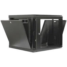 Шафа 19" 9U 600x600x507мм акриловое стекло черная