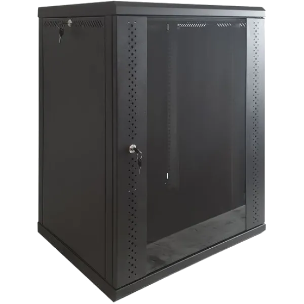 Шафа EServer 12U 600х350х637 скло, чорна Шафа EServer 12U 600х350х637 скло, чорна