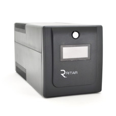 Источник бесперебойного питания ИБП Ritar RTP1000 600W Proxima-D с AVR и LCD для надежной защиты и резервного питания компьютерной техники