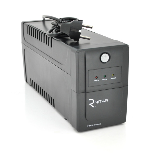 ДБЖ Ritar RTP850 (510W) Proxima-L, LED, AVR, 2st, 2xSCHUKO socket, 1x12V9Ah, plastik Case. NEW! ДБЖ Ritar RTP850 (510W) Proxima-L, LED, AVR, 2st, 2xSCHUKO socket, 1x12V9Ah, plastik Case. NEW!