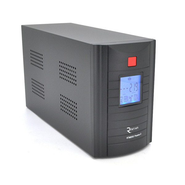 Источник бесперебойного питания Ritar RTM1200 720Вт Proxima-D для компьютерной и сетевой техники, ЖК-дисплей, AVR, 3 розетки SCHUKO Источник бесперебойного питания Ritar RTM1200 720Вт Proxima-D для компьютерной и сетевой техники, ЖК-дисплей, AVR, 3 розетки SCHUKO