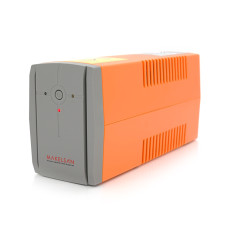 ДБЖ MAKELSAN Lion850VA 510Вт для комп’ютера та мережевого обладнання, LED дисплей, AVR, 2xSCHUKO, USB, автономна робота ~20 хв