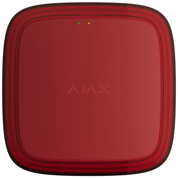 Світловий сповіщувач Ajax EN54 FireProtect (VAD) red для пожежної сигналізації, клас захисту IP54, частота спалахів 0,5 Гц, тест сигналу оповіщення Світловий сповіщувач Ajax EN54 FireProtect (VAD) red для пожежної сигналізації, клас захисту IP54, частота спалахів 0,5 Гц, тест сигналу оповіщення