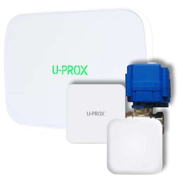 Безпровідний датчик затоплення U-Prox DN20 White для захисту від підтоплень у домашніх і комерційних приміщеннях Безпровідний датчик затоплення U-Prox DN20 White для захисту від підтоплень у домашніх і комерційних приміщеннях