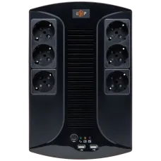 Джерело безперебійного живлення Logicpower LP 650VA-6PS (455Вт)