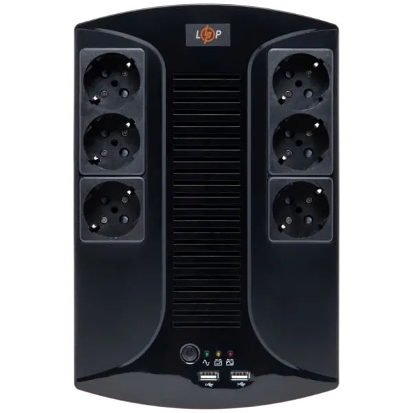 Джерело безперебійного живлення Logicpower LP 650VA-6PS (455Вт) Джерело безперебійного живлення Logicpower LP 650VA-6PS (455Вт)