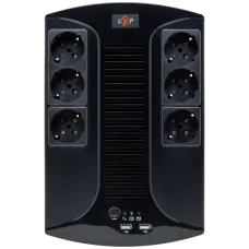 Джерело безперебійного живлення LOGICPOWER 650VA-6PS (455Вт)