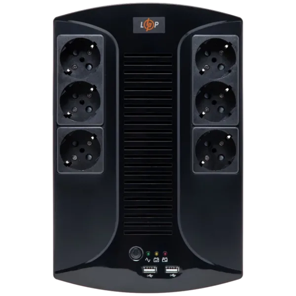 Джерело безперебійного живлення LOGICPOWER 650VA-6PS (455Вт) Джерело безперебійного живлення LOGICPOWER 650VA-6PS (455Вт)