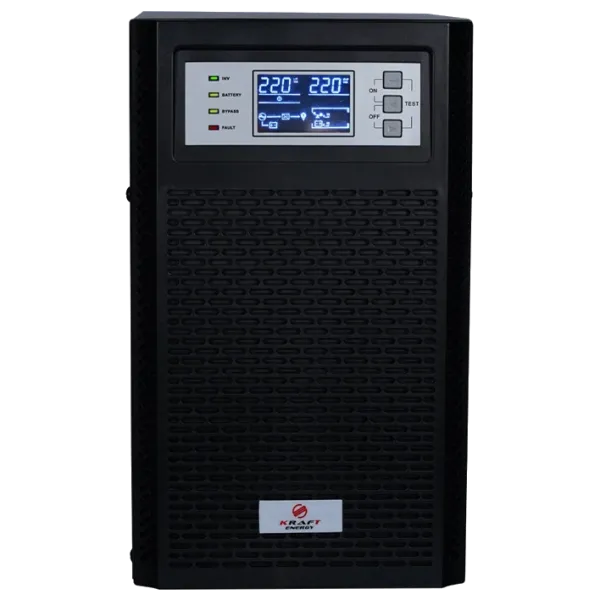 Джерело безперебійного живлення Kraft KRF-T3000VA/2400W(LCD) Pro Online Джерело безперебійного живлення Kraft KRF-T3000VA/2400W(LCD) Pro Online
