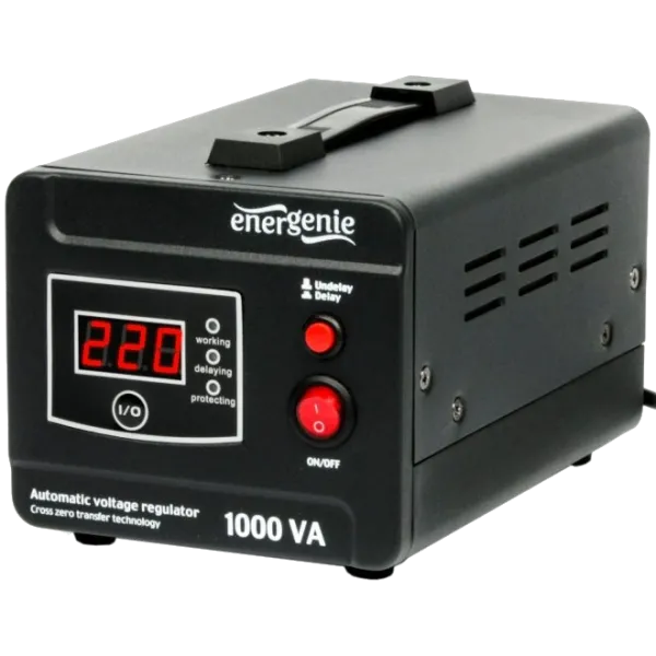 Автоматичний регулятор EnerGenie EG-AVR-D1000-01 1000ВА Автоматичний регулятор EnerGenie EG-AVR-D1000-01 1000ВА