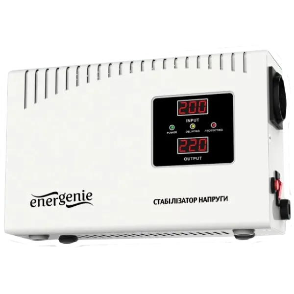 Автоматичний регулятор EnerGenie EG-AVR-DW1000-01 1000ВА Автоматичний регулятор EnerGenie EG-AVR-DW1000-01 1000ВА