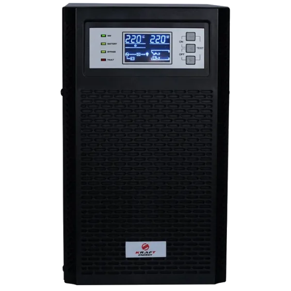 Джерело безперебійного живлення Kraft KRF-T6000VA/6KW(LCD)Ex Pro Online Джерело безперебійного живлення Kraft KRF-T6000VA/6KW(LCD)Ex Pro Online