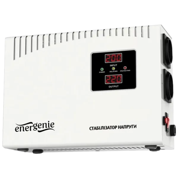Автоматичний регулятор EnerGenie EG-AVR-DW2000-01 2000ВА Автоматичний регулятор EnerGenie EG-AVR-DW2000-01 2000ВА