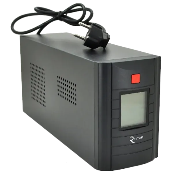 Источник бесперебойного питания Ritar RTM1200 Proxima-D LCD 1200ВА для систем видеонаблюдения и охранно-пожарной сигнализации