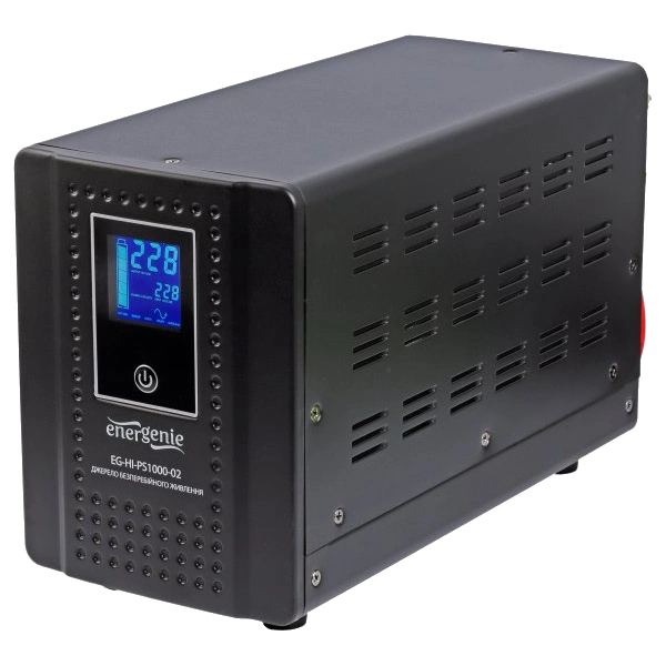 Джерело безперебійного живлення під акумулятор EnerGenie EG-HI-PS2000-02 2000ВA чиста синусоїда Джерело безперебійного живлення під акумулятор EnerGenie EG-HI-PS2000-02 2000ВA чиста синусоїда