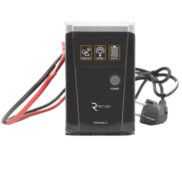 Джерело безперебійного живлення Ritar RTSW-600 LED 600VA 12В з правильною синусоїдою для відеоспостереження та охоронних систем Джерело безперебійного живлення Ritar RTSW-600 LED 600VA 12В з правильною синусоїдою для відеоспостереження та охоронних систем