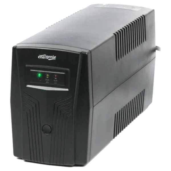 Джерело безперебійного живлення EnerGenie EG-UPS-B650 650ВA апроксимована синусоїда Джерело безперебійного живлення EnerGenie EG-UPS-B650 650ВA апроксимована синусоїда