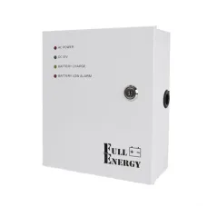Блок живлення Full Energy BBG-125 12В 5А для відеоспостереження, стабілізація напруги, захист від глибокого розряду, металевий корпус, вхід 100-240В